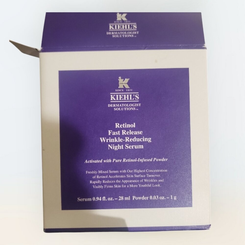 Kiehls Fast Release Wrinkle-Reducing 0.3% Retinol Night Serum New In Box